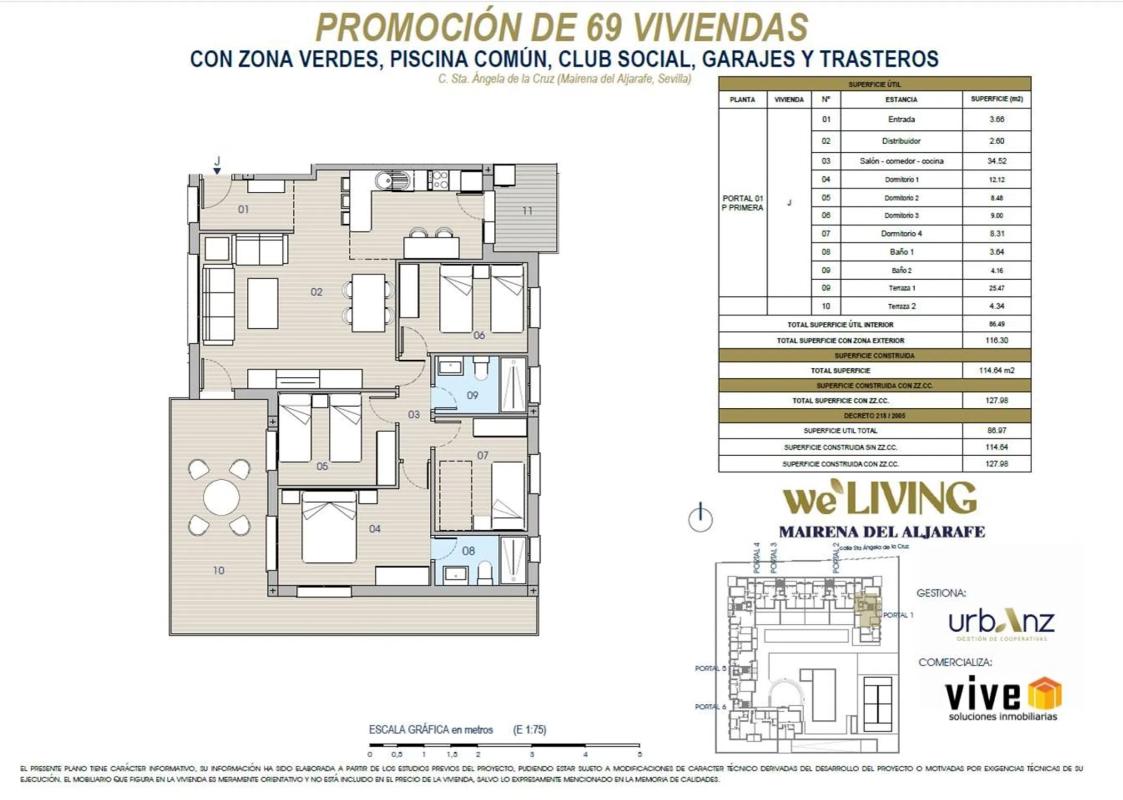Obra nueva We Living Mairena del Aljarafe en Mairena del Aljarafe (Revista) plan 3