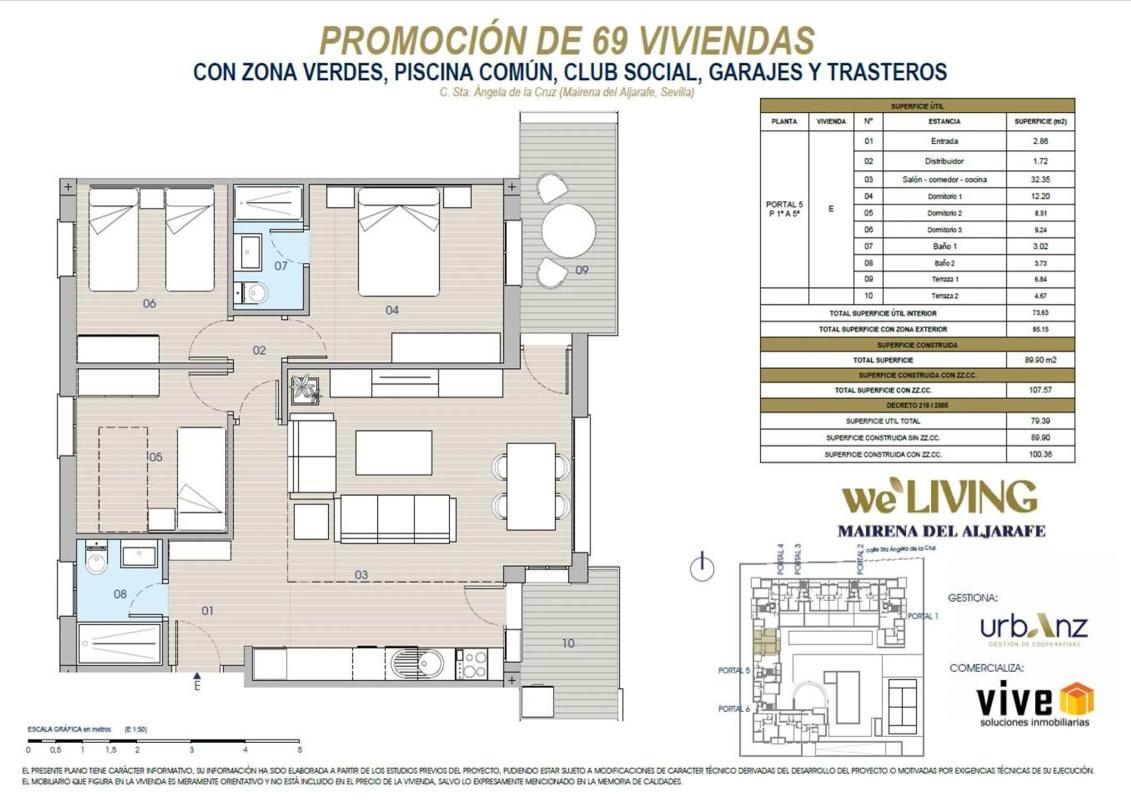 Obra nueva We Living Mairena del Aljarafe en Mairena del Aljarafe (Revista) plan 5