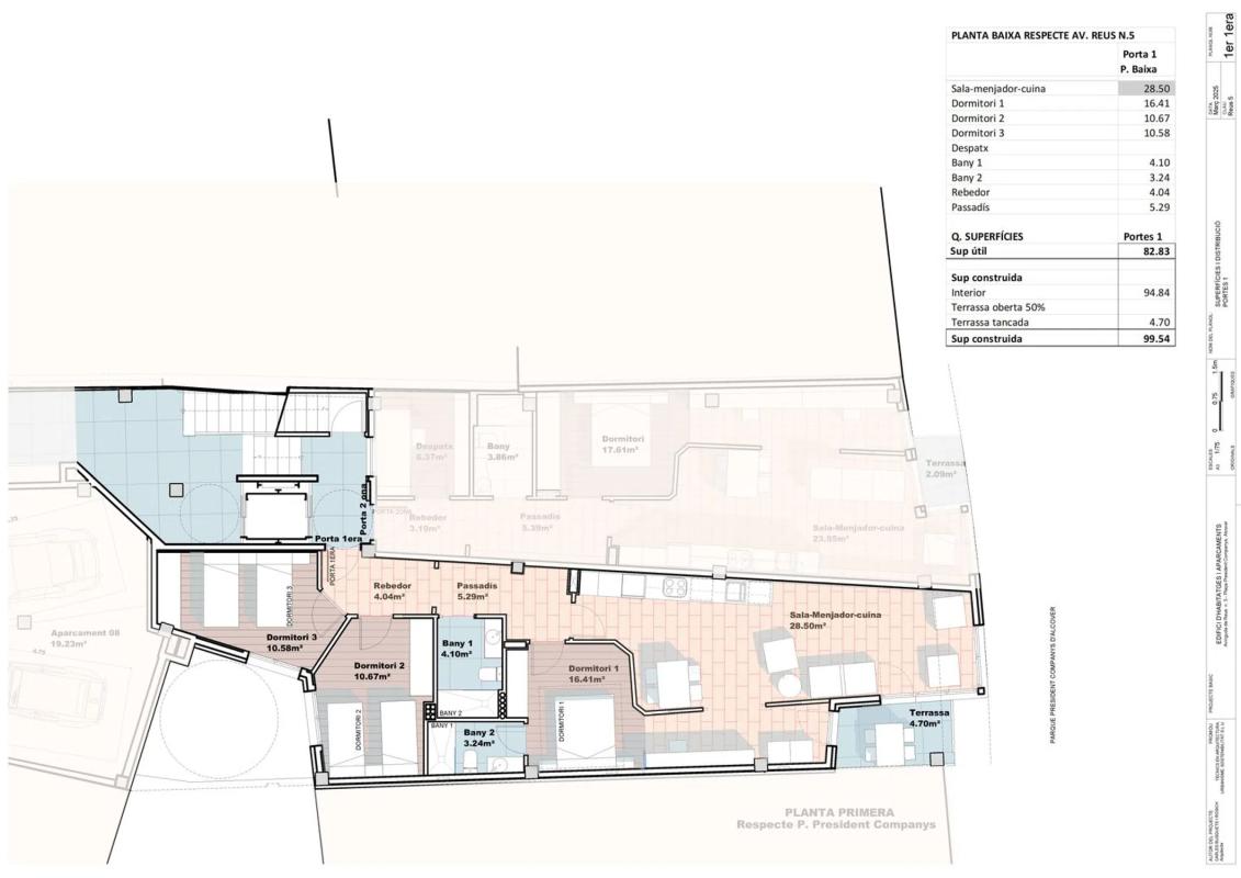 Obra nueva Parc President Companya, Alcover en Alcover (Revista) plan 2