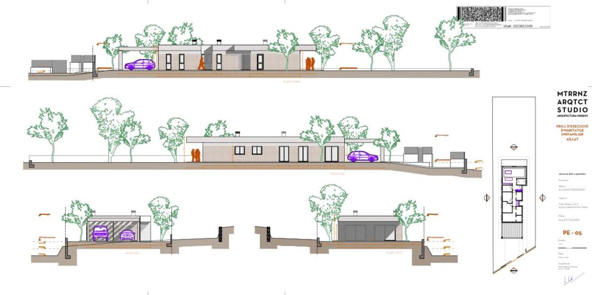 Obra nueva Casa OP1 en Castellvell del Camp (Revista) plan 1