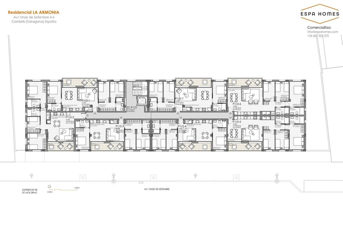 Venta de ático en L'Onze de Setembre, 4, Cambrils plan 2
