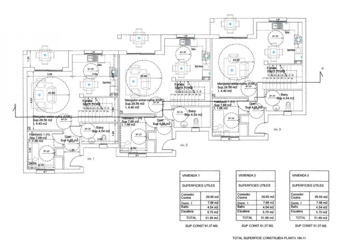 Venta de chalet adosado en  Calle del Flamenc, 15 , Deltebre plan 2