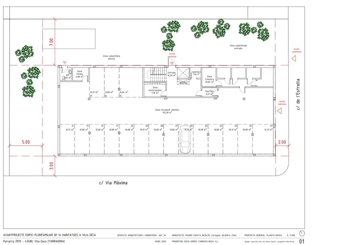 Obra nueva Residencial Estrella en Vila-Seca (Revista) plan 2