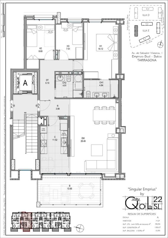 Obra nueva Avda. Salvador de Vilaseca en Salou (Revista) plan 5