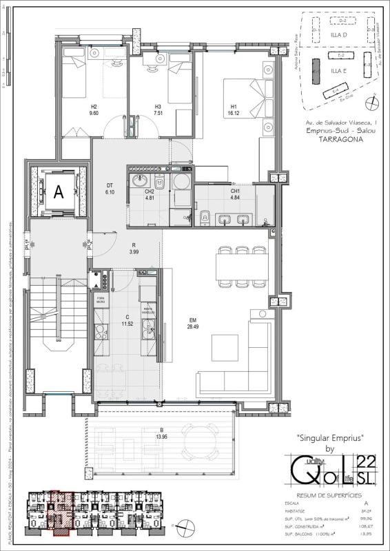 Obra nueva Avda. Salvador de Vilaseca en Salou (Revista) plan 7