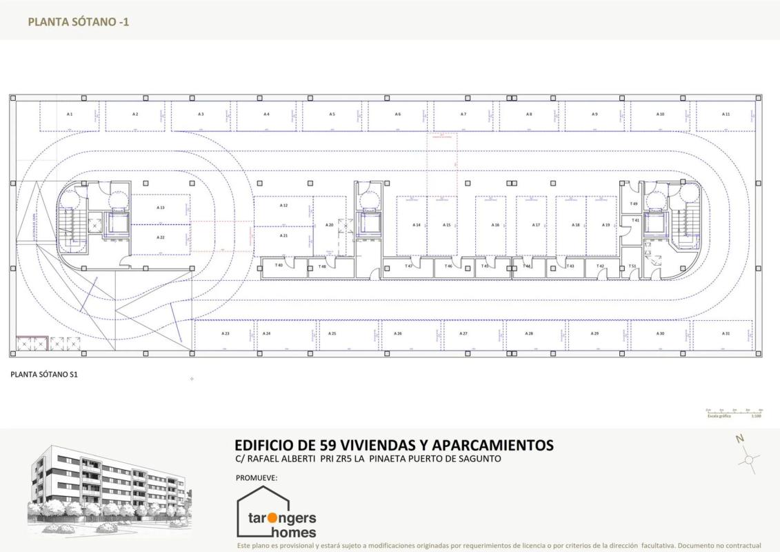 Obra nueva Residencial Alberti en Puerto de Sagunto (Revista) plan 2