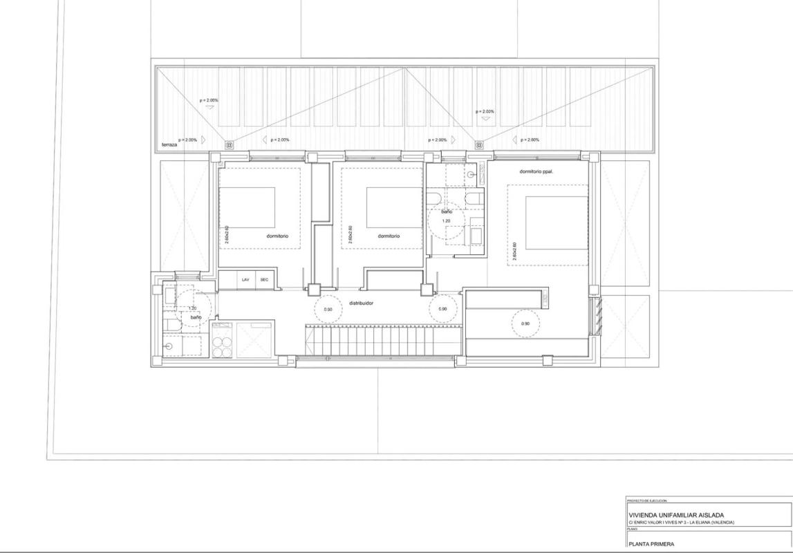 Obra nueva Villa Valor Vives en L'Eliana (Revista) plan 2