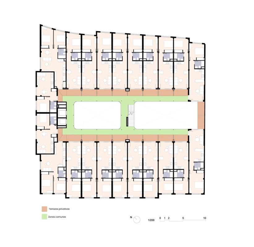 Obra nueva Edificio Pinea by Zubi Group en Burjassot (Revista) plan 3