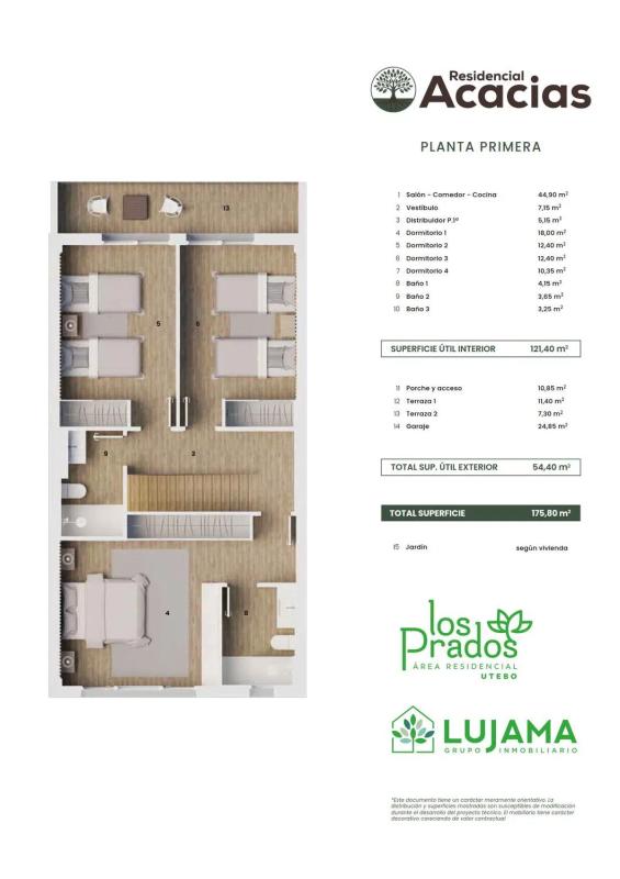Obra nueva Residencial Acacias nueva fase en Utebo (Revista) plan 3