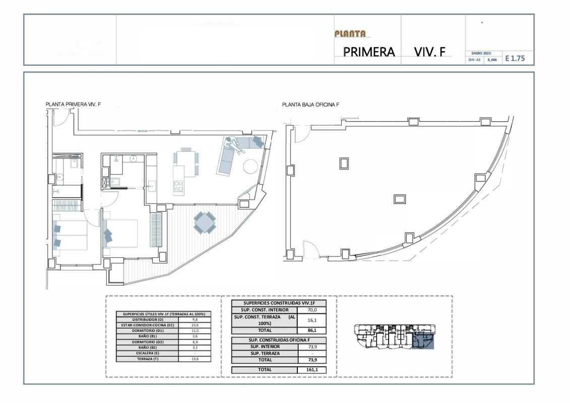 Obra nueva Port Beach en La Villajoyosa / Vila Joiosa (Revista) plan 1