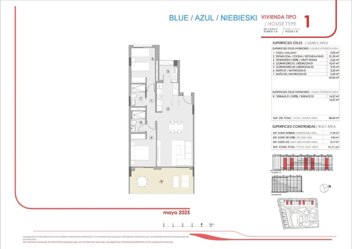 Sale of apartment in punta prima, Torrevieja
plan 1