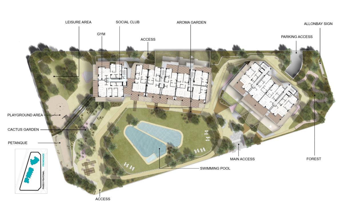 Obra nueva Allonbay Azure en La Villajoyosa / Vila Joiosa (Revista) plan 1
