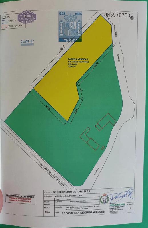 Terreno en venta en Arzua, A Coruña plan 1