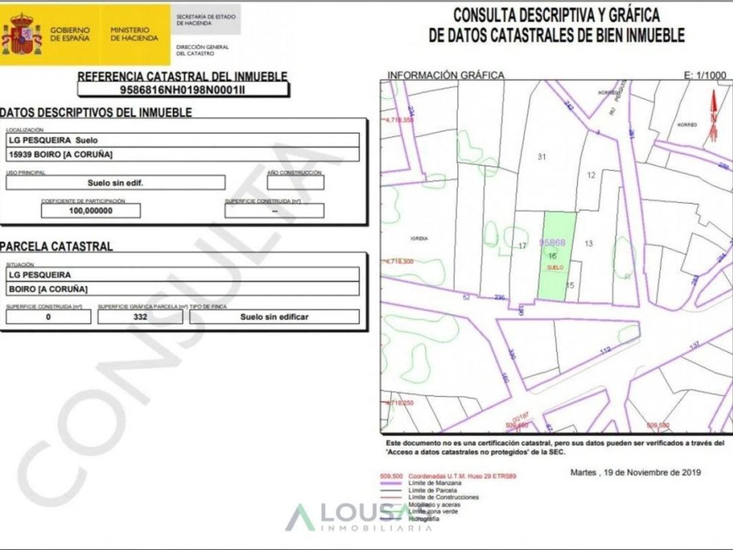 Terreno en venta en Boiro, A Coruña plan 1