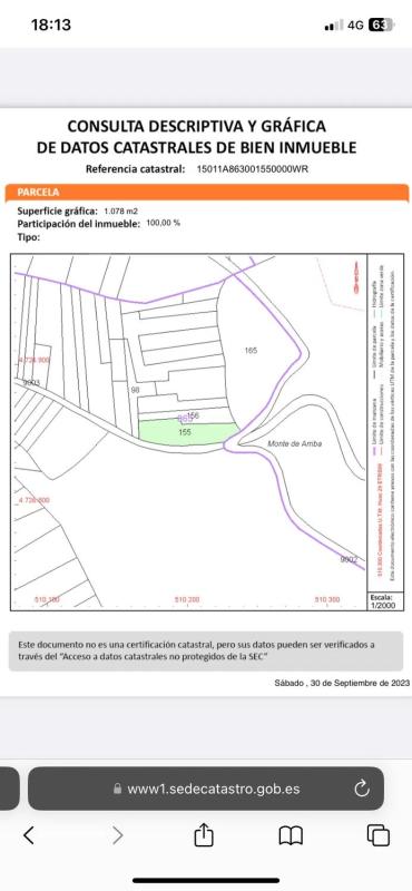 Terreno en venta en Boiro, A Coruña plan 1