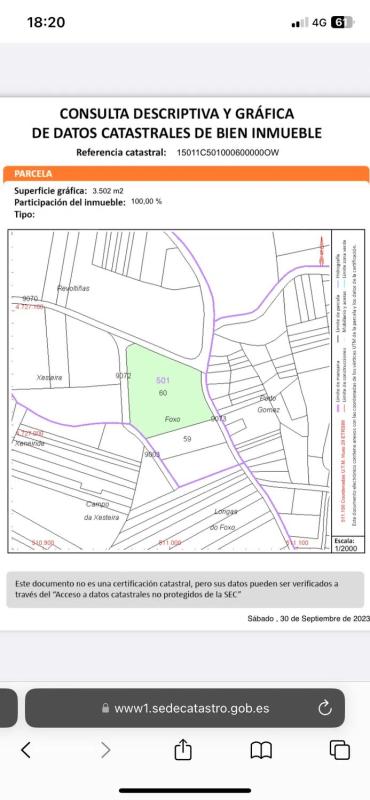Terreno en venta en Boiro, A Coruña plan 2