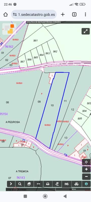 Land for sale in Malpica de Bergantiños, A Coruña plan 1