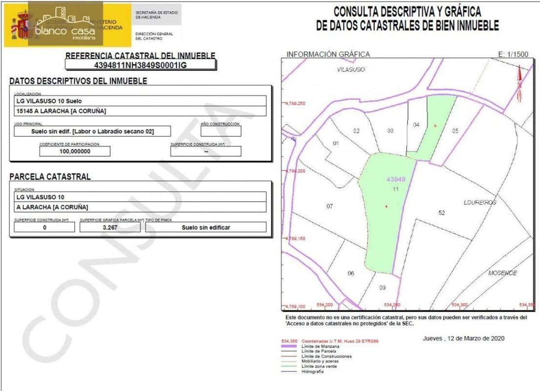 Terreno en venta en Laracha, A Coruña photo 3
