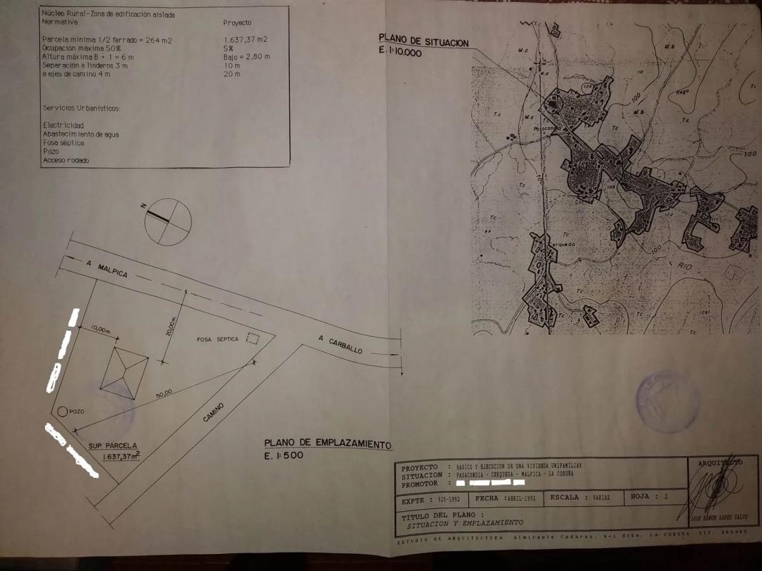 Działka na sprzedaż w Malpika de Bergantiños, A Coruña plan 1