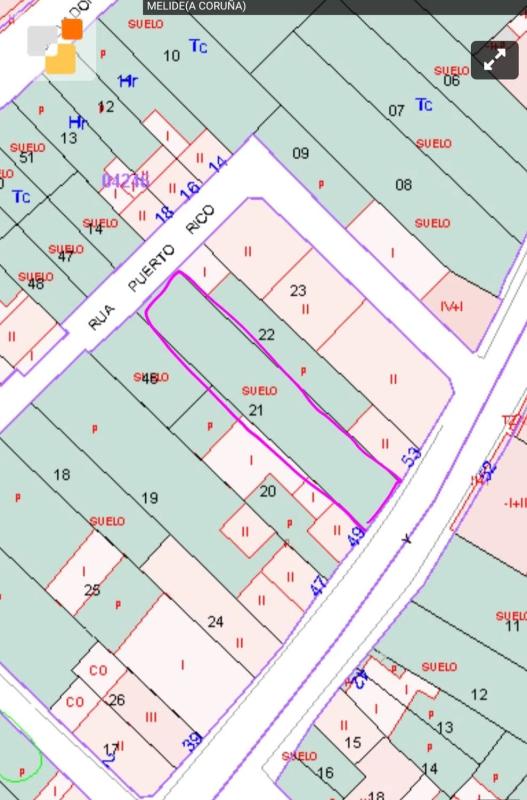 Land for sale in Melide, A Coruña plan 1