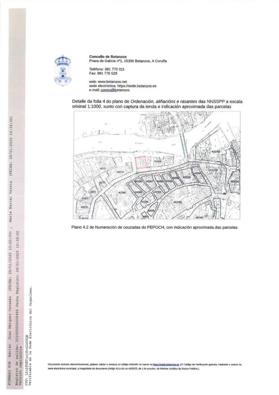 Terreno en venta en Betanzos, A Coruña plan 1