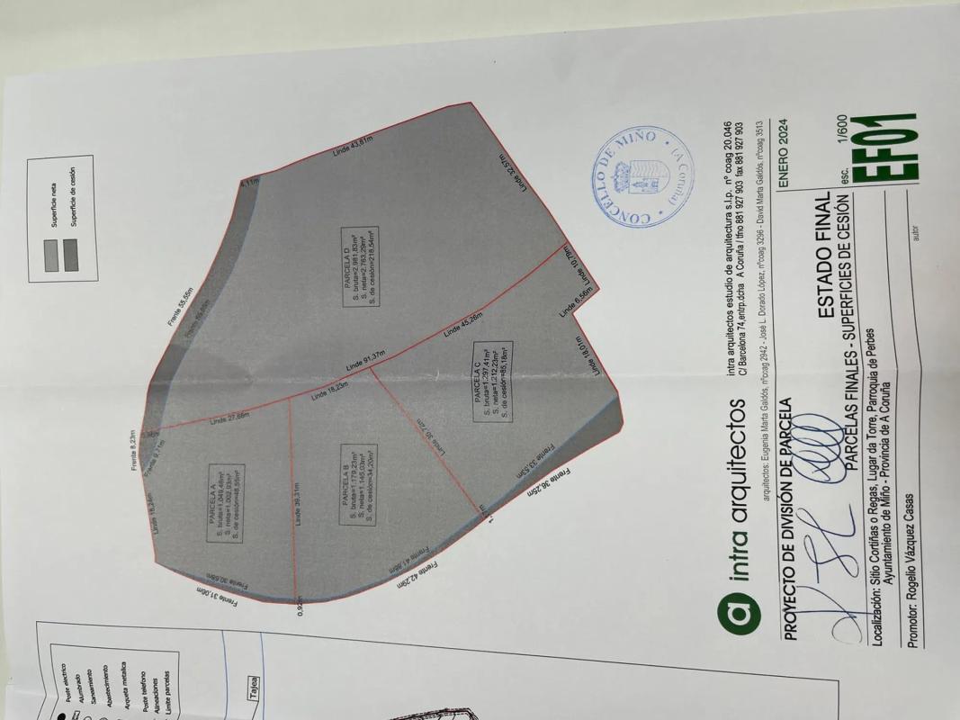Terreno en venta en Miño, A Coruña plan 1