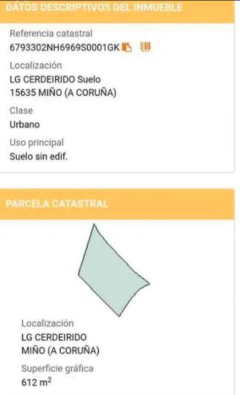 Terreno en venta en Miño, A Coruña photo 1