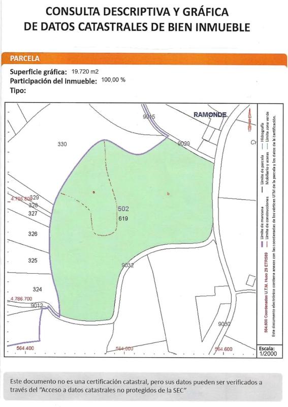 Terreno en venta en Oza-Cesuras, A Coruña plan 1