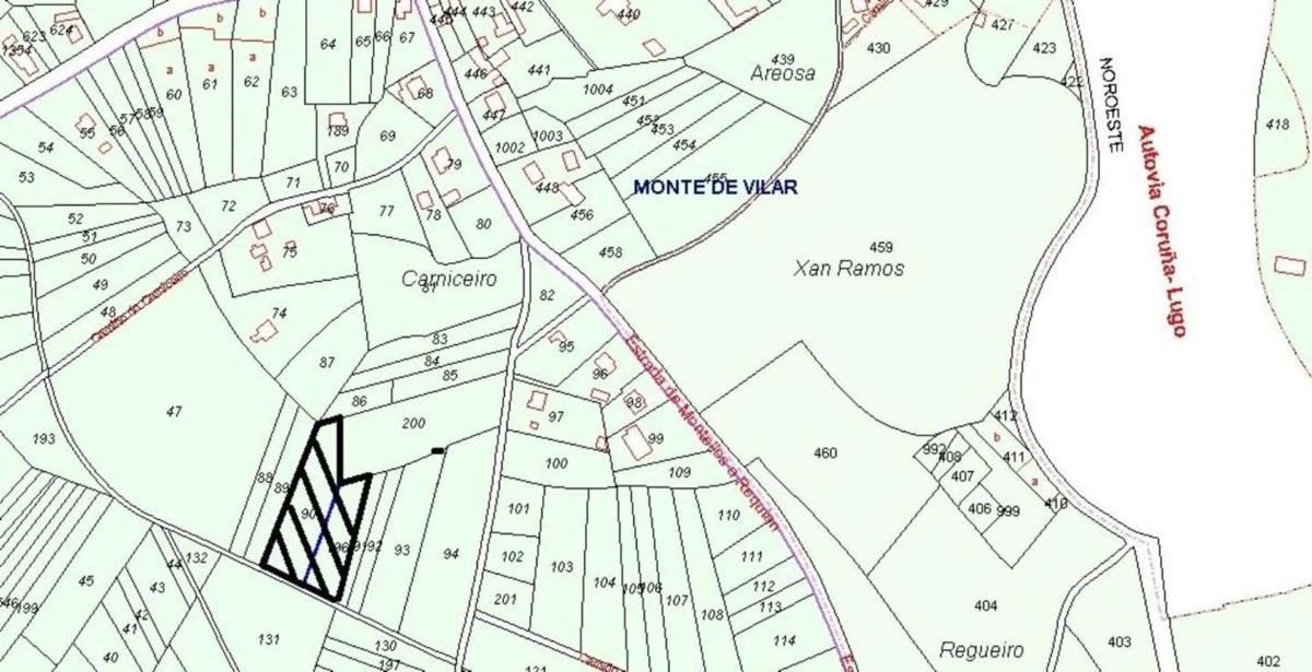 Terreno en venta en Betanzos, A Coruña plan 1