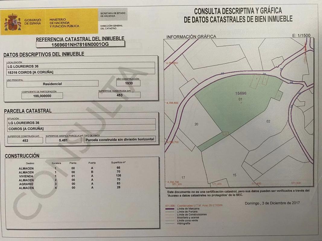 Terreno en venta en Coiros, A Coruña plan 2