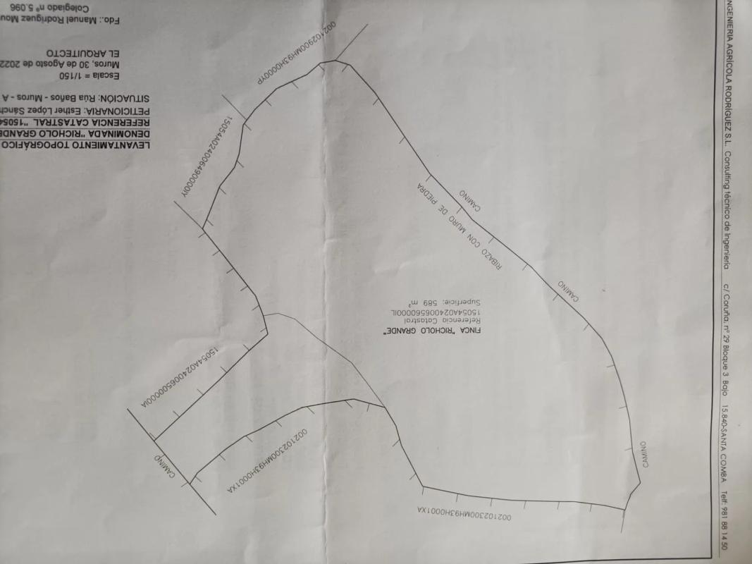 Terreno en venta en Muros, A Coruña plan 1