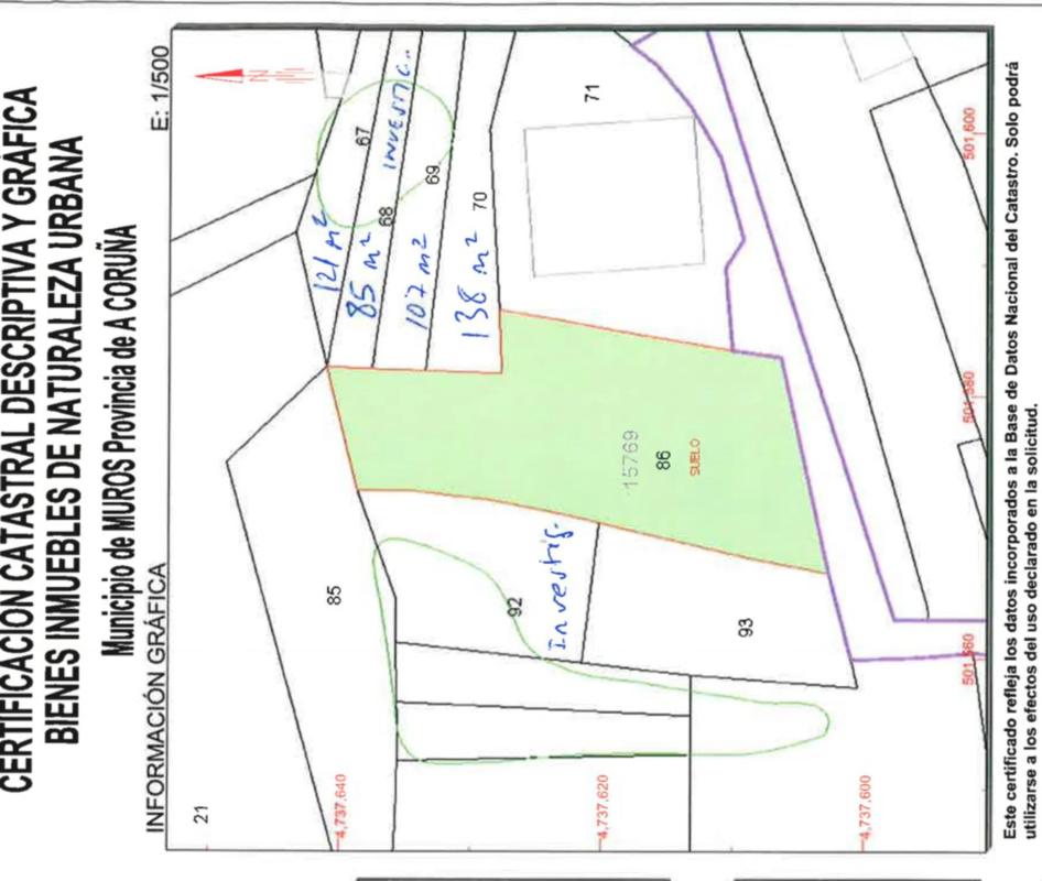 Terreno en venta en Muros, A Coruña plan 1