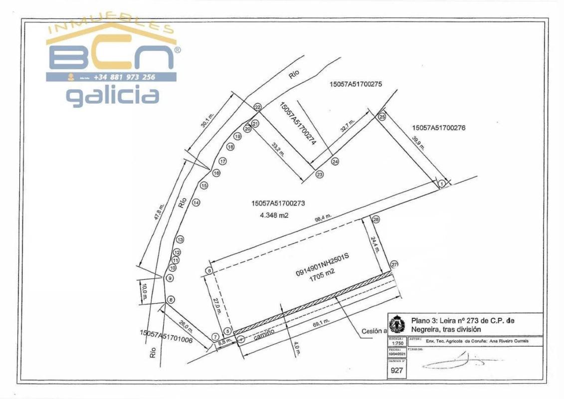 Terreno en venta en Negreira, A Coruña plan 1