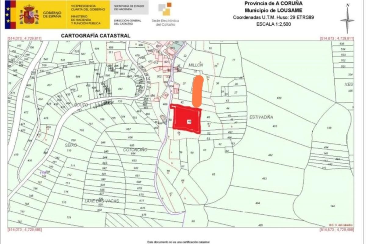 Land for sale in Lousame, A Coruña plan 1