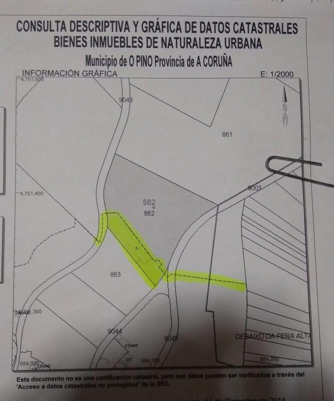 Działka na sprzedaż w O Pino, A Coruña plan 1