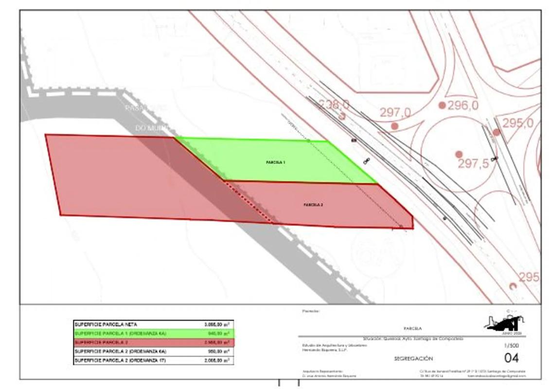Terreno en venta en Santiago de Compostela, A Coruña plan 2