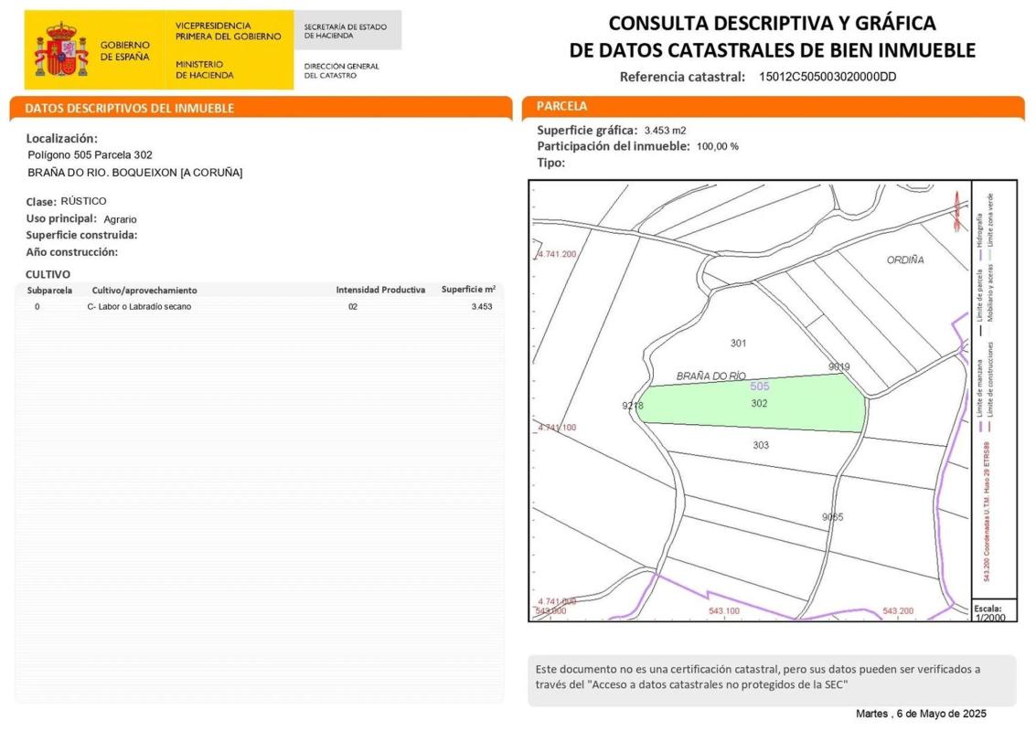 Участок земли на продажу в Бокеишон, Ла-Коруня photo 1