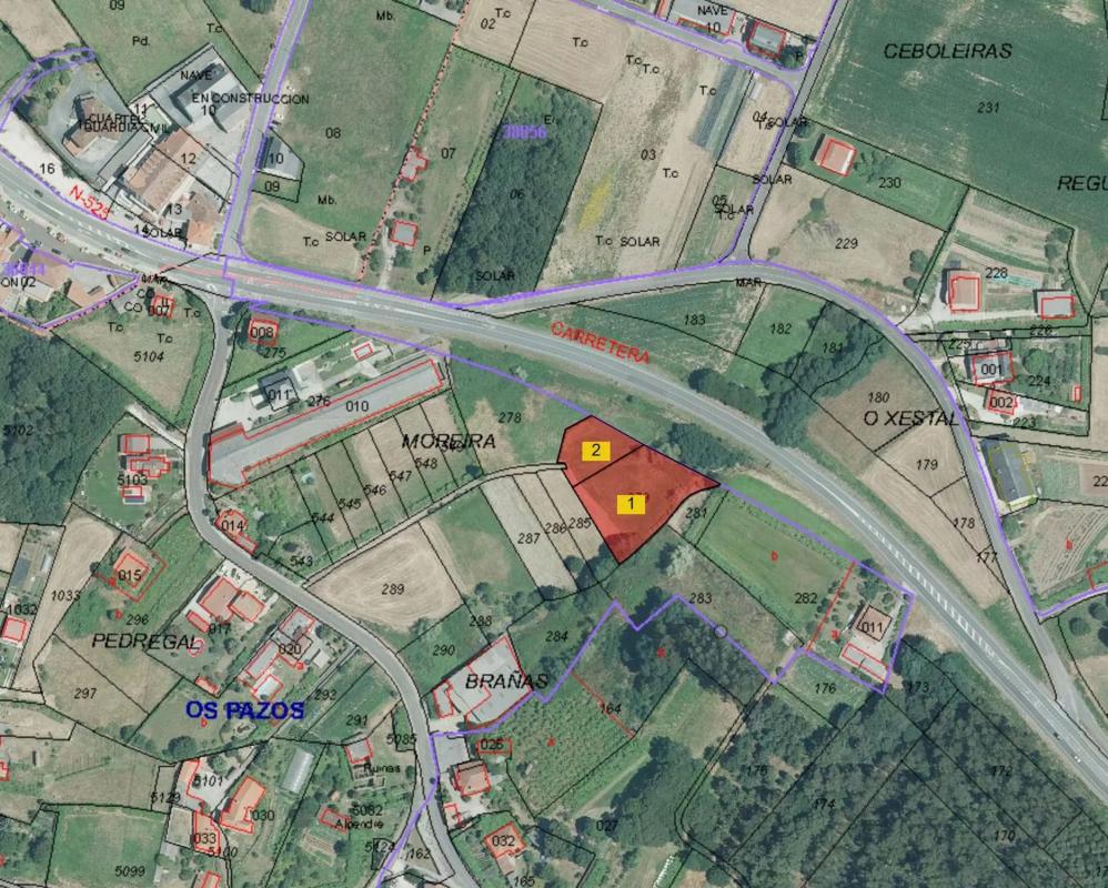 Terreno en venta en Boqueixon, A Coruña plan 1