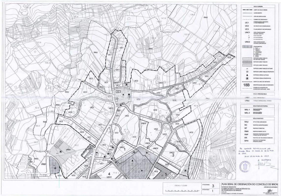 Land for sale in Brion, A Coruña plan 1