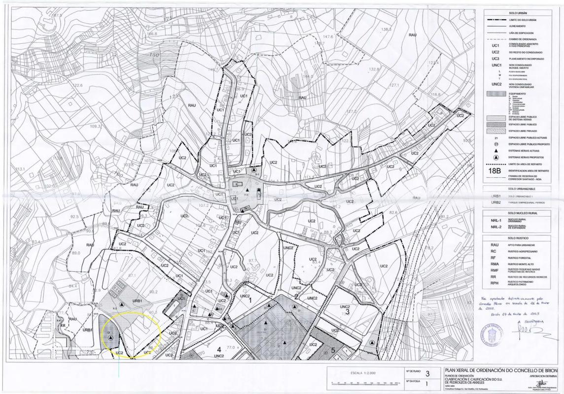 Land for sale in Brion, A Coruña plan 2