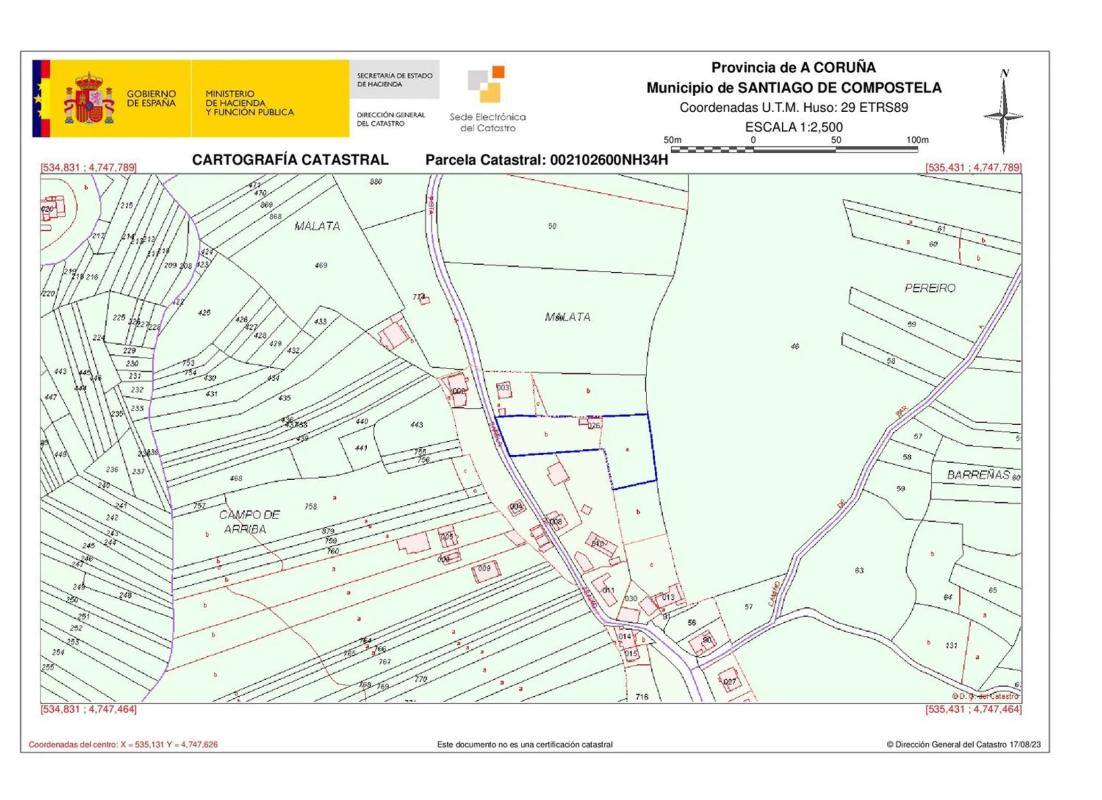 Terreno en venta en Santiago de Compostela, A Coruña plan 1