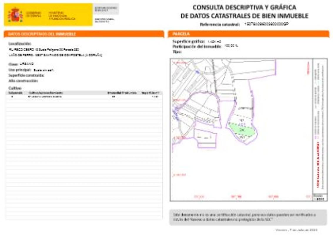 Terreno en venta en Santiago de Compostela, A Coruña plan 2
