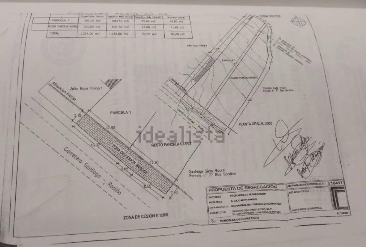 Terreno en venta en Santiago de Compostela, A Coruña plan 1