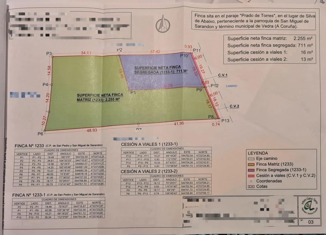 Terreno en venta en Vedra, A Coruña plan 1