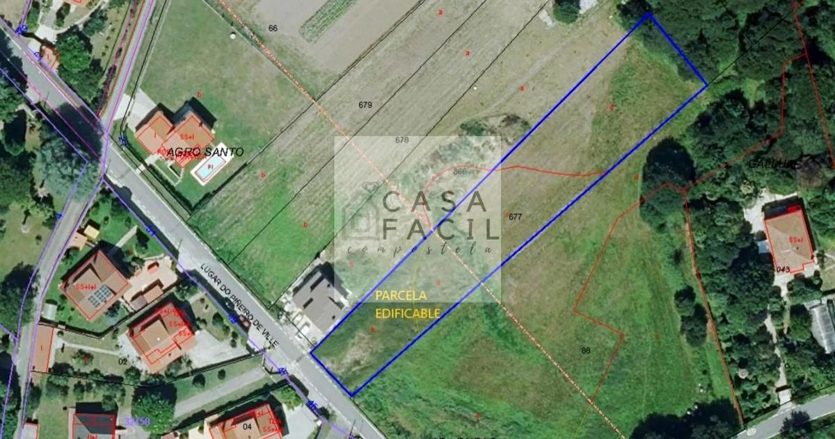 Land for sale in Santiago de Compostela, A Coruña plan 1