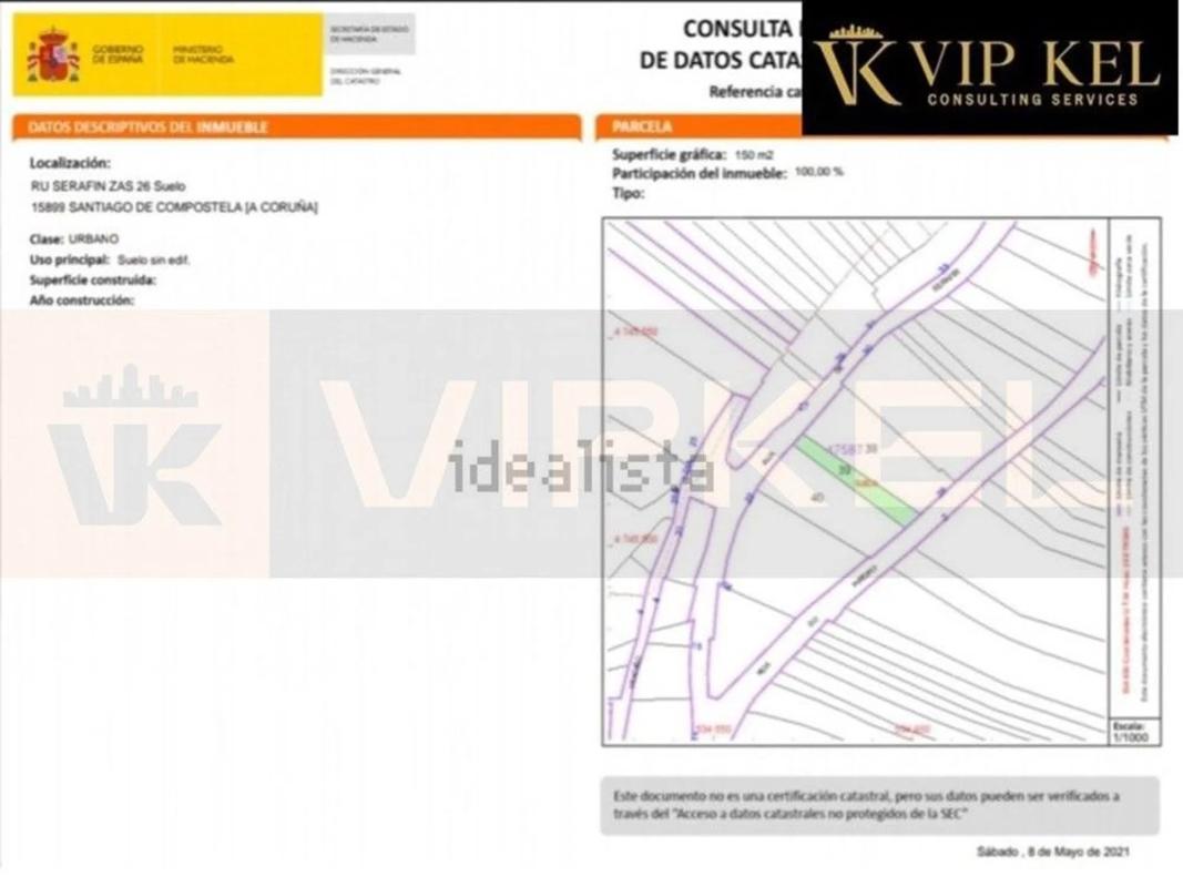 Land for sale in Santiago de Compostela, A Coruña plan 1