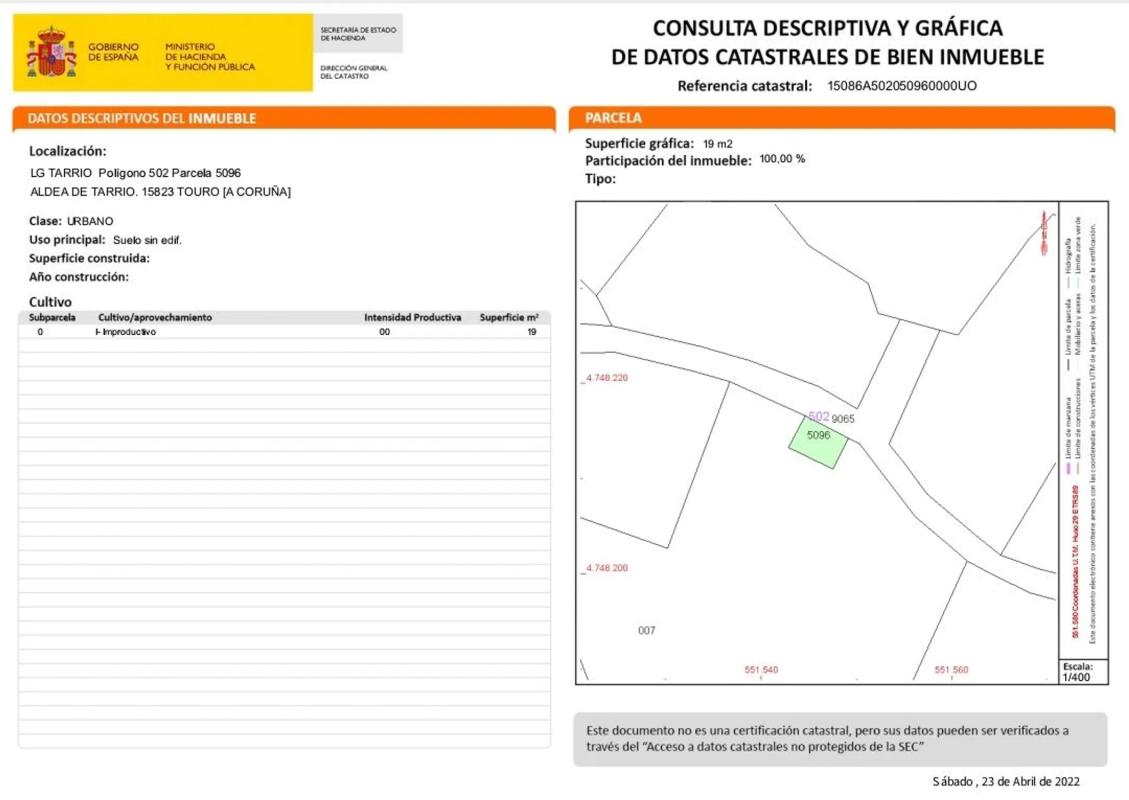 Terreno en venta en Touro, A Coruña photo 2
