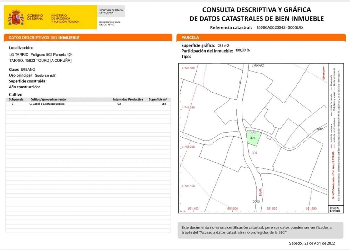 Terreno en venta en Touro, A Coruña photo 3