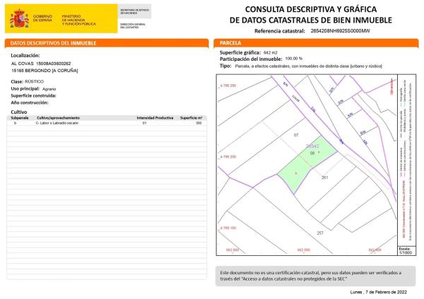 Terreno en Aldea Covas photo 1