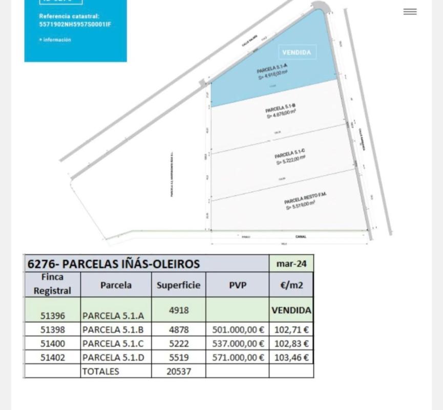 Land for sale in Oleiros, A Coruña plan 2